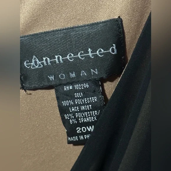 Black & Gold Knee Length Formal Dress - Picture 3 of 3